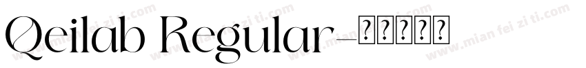 Qeilab Regular字体转换